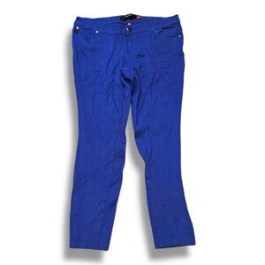Women’s torrid 14 Electric Blue Mid Rise Ankle Crop Pant